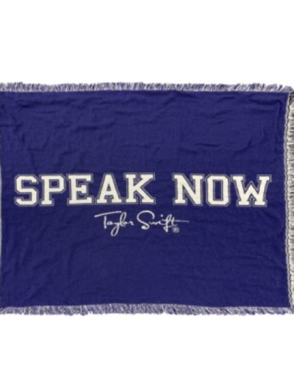 Taylor Swift Speak Now Woven Throw - Purple & White